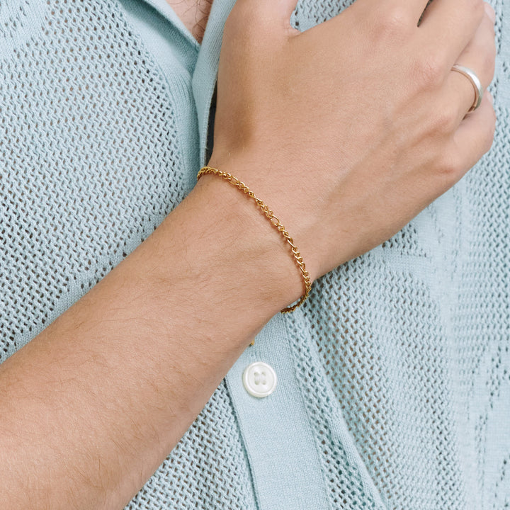 Hugo - Bracciale a catena in acciaio inox