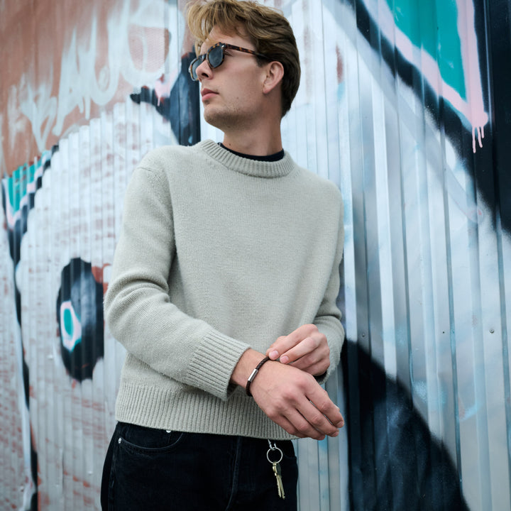 Oliver - Bracciale in pelle Acciaio inossidabile