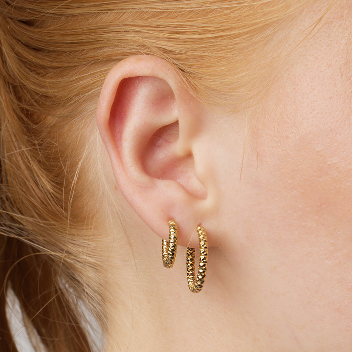 Torun - Orecchini a cerchio 16mm Acciaio inossidabile