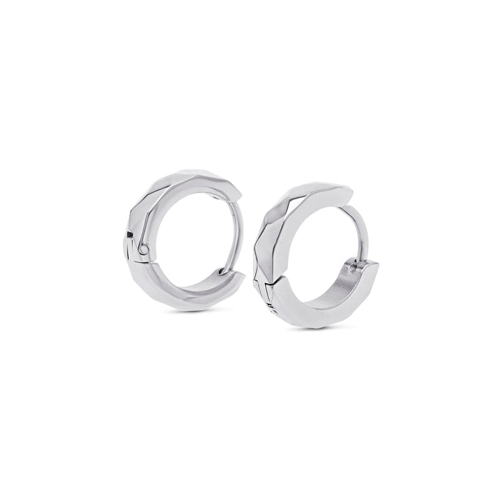 Noor - Orecchini a cerchio con punta 16mm Acciaio inossidabile
