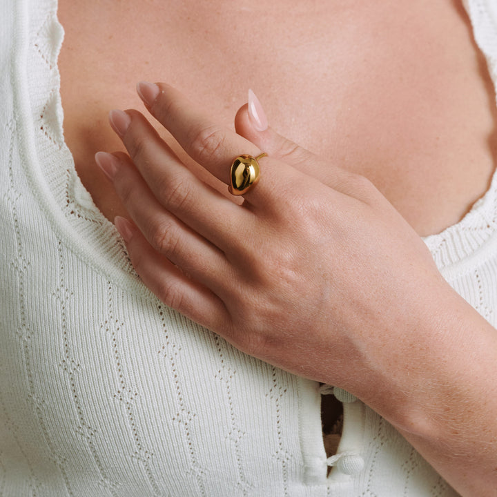 Farah - Anello Statement in Acciaio Inossidabile
