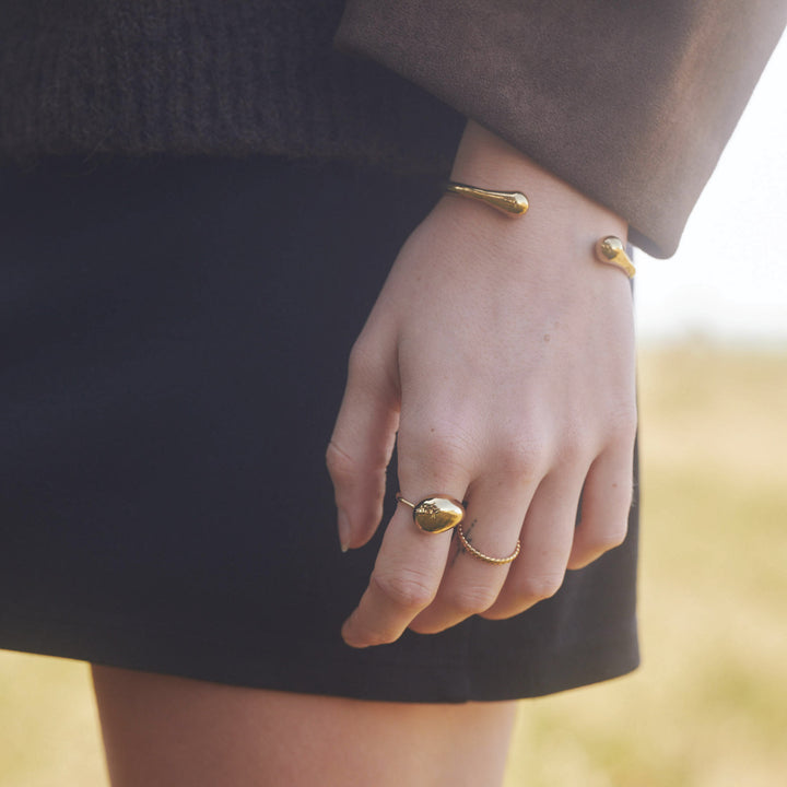 Farah - Anello Statement in Acciaio Inossidabile