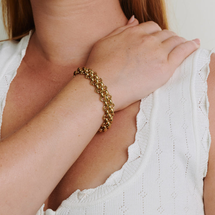 Ruth - Chunky Bracciale a Catena in Acciaio Inossidabile