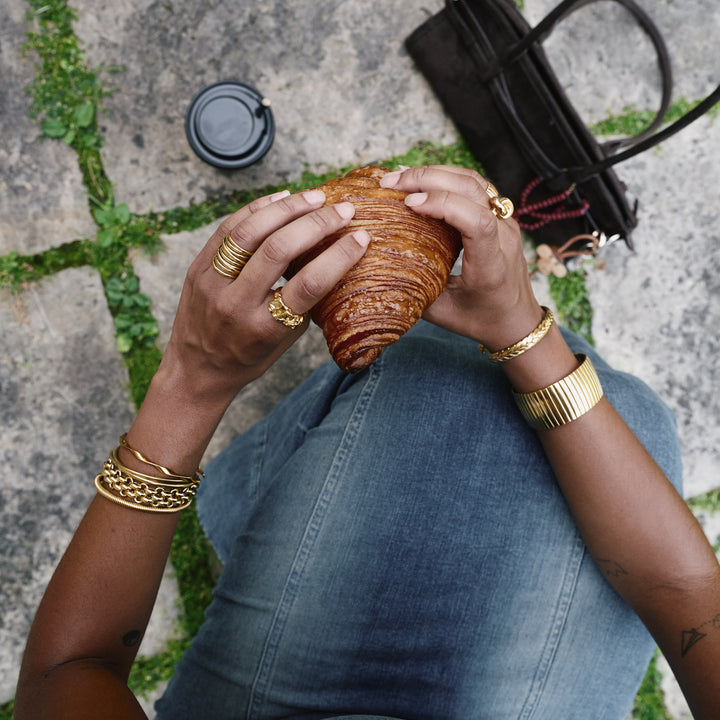Ruth - Chunky Bracciale a Catena in Acciaio Inossidabile