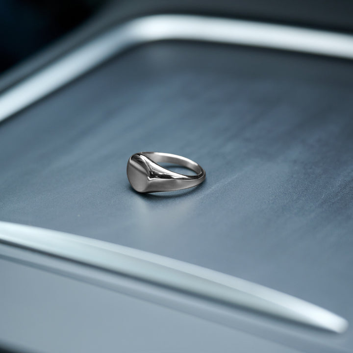 Ian - Anello Sigillo Acciaio Inossidabile