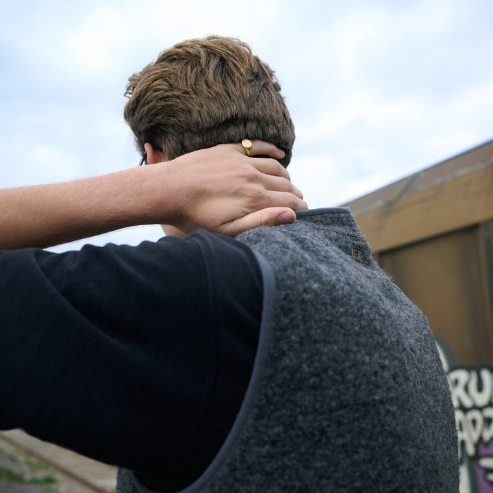 Ian - Anello Sigillo Acciaio Inossidabile