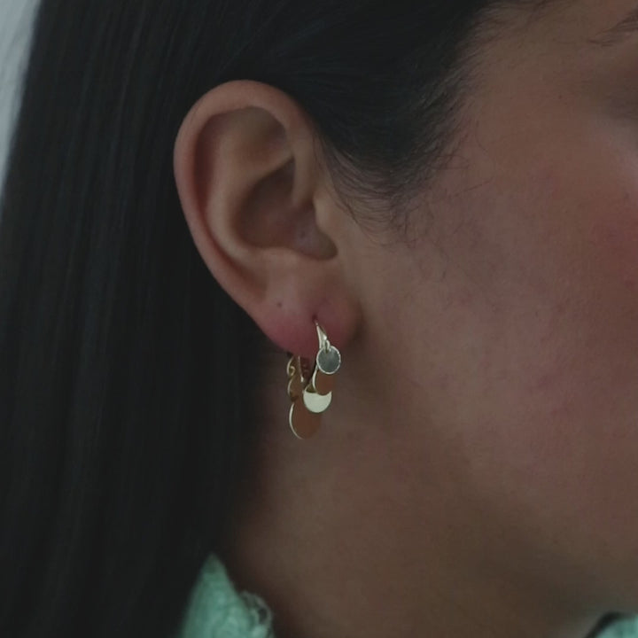 Riya - Orecchini a cerchio con moneta