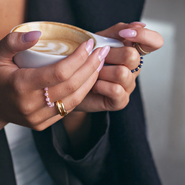 Stone and Bead Ring