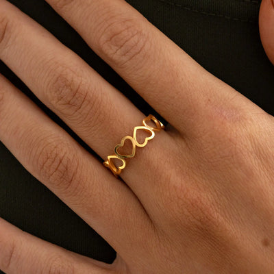 Sophie - Anello cuore in acciaio Acciaio inossidabile