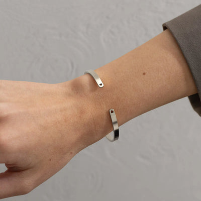 Harper - Bracciale rigido in acciaio inossidabile