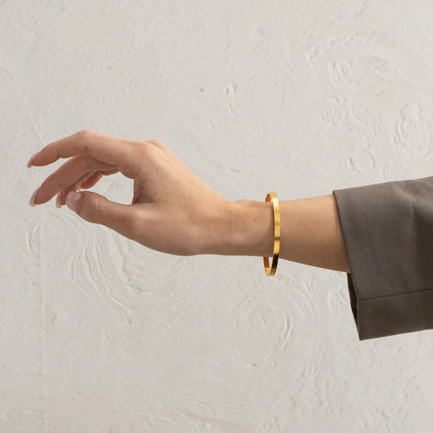 Harper - Bracciale rigido in acciaio inossidabile