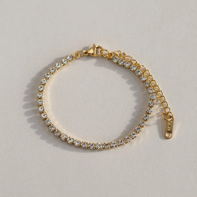 Ana - Bracciale tennis in acciaio inossidabile