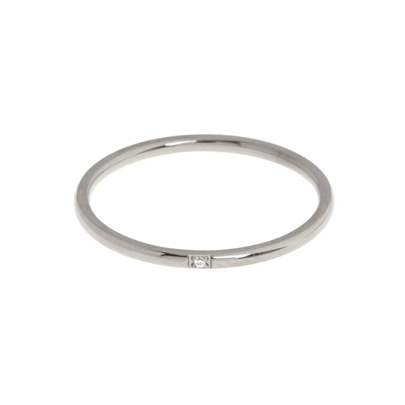 Evi - Petite Crystal Ring Stainless Steel