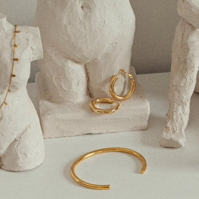 Bianca - Classical Gold Hoop Earrings Stainless Steel