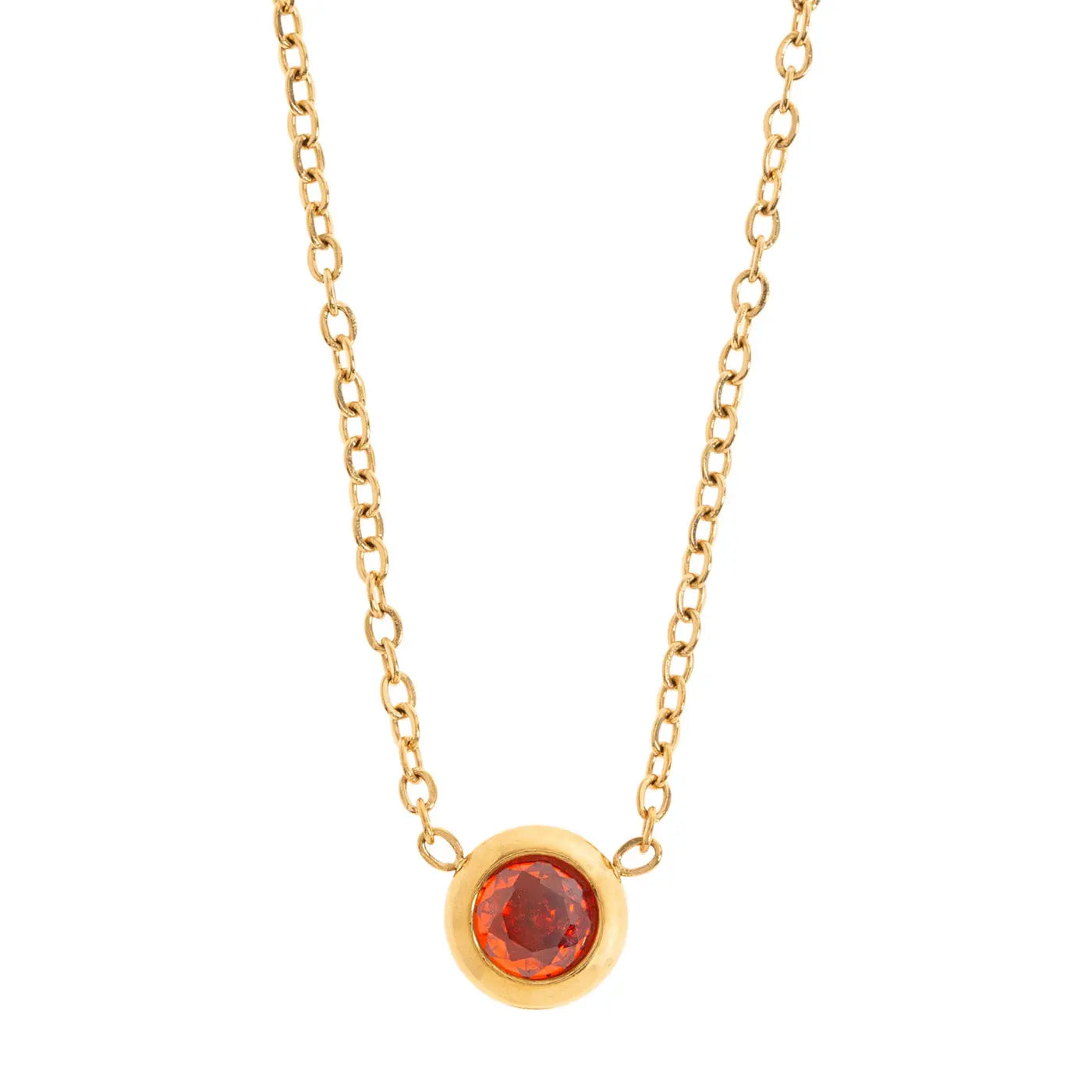 Collana di cristalli Chakra in acciaio inossidabile