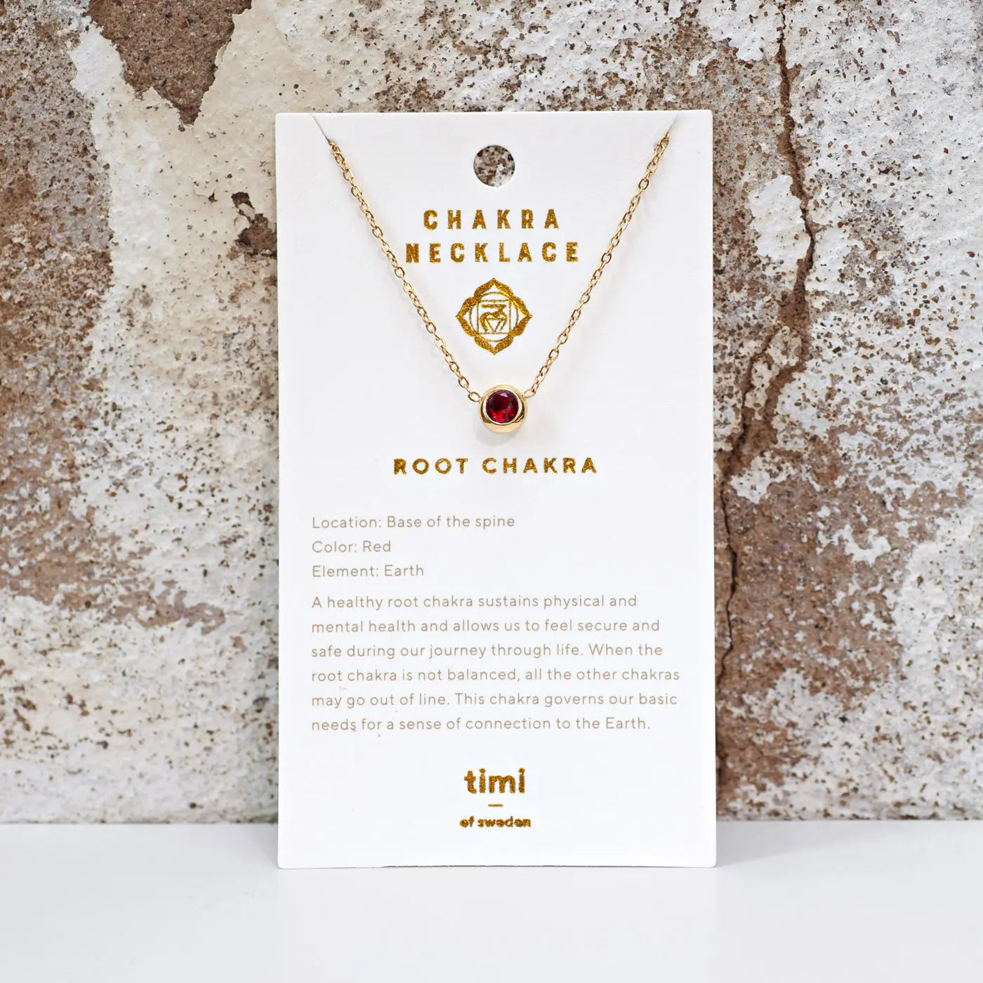 Collana di cristalli Chakra in acciaio inossidabile