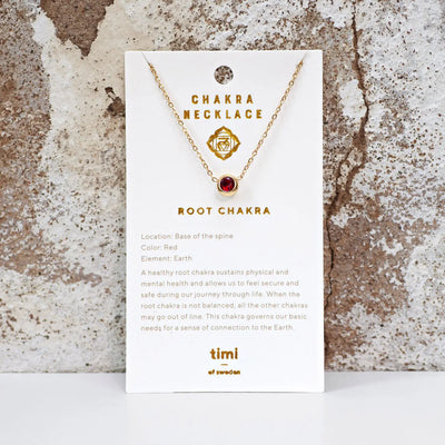 Collana di cristalli Chakra in acciaio inossidabile