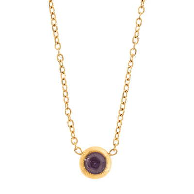 Collana di cristalli Chakra in acciaio inossidabile