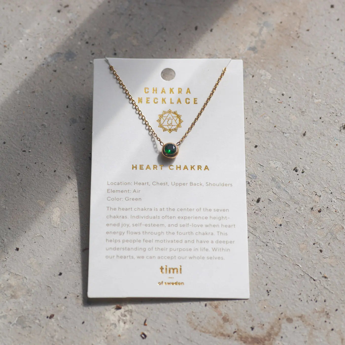 Collana di cristalli Chakra in acciaio inossidabile