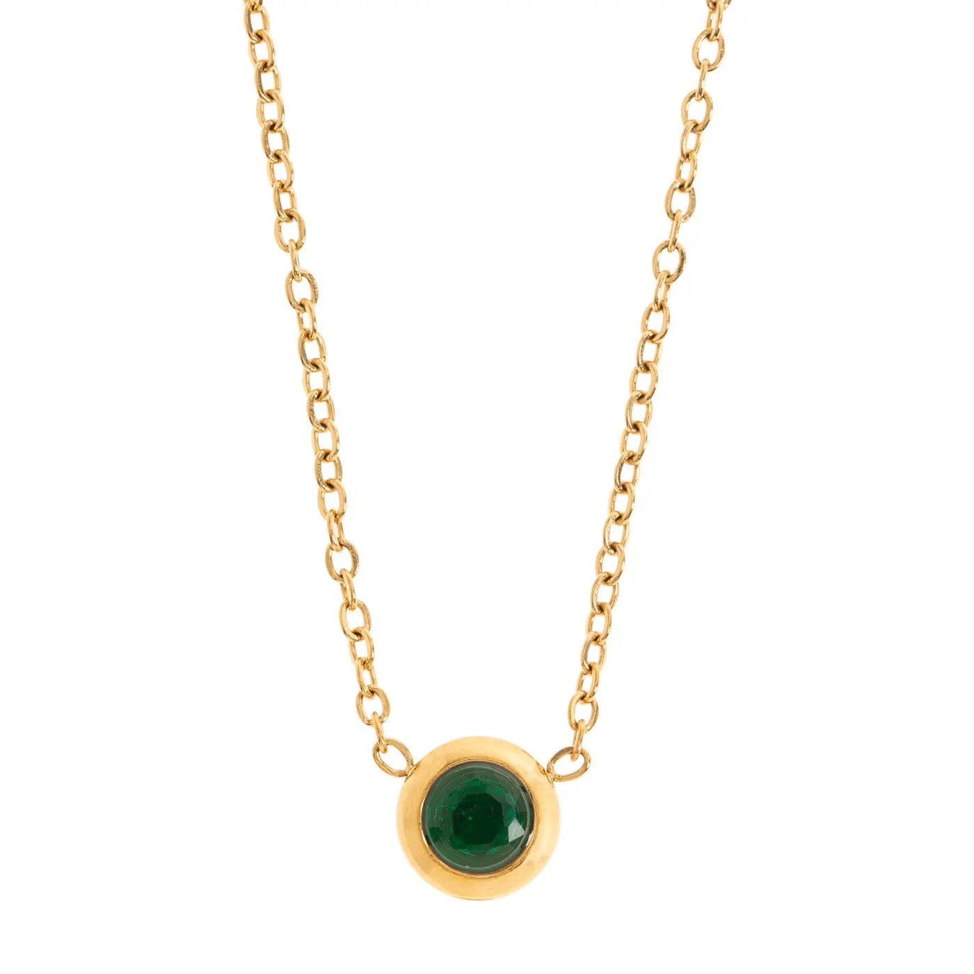 Collana di cristalli Chakra in acciaio inossidabile