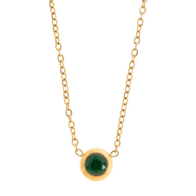 Collana di cristalli Chakra in acciaio inossidabile