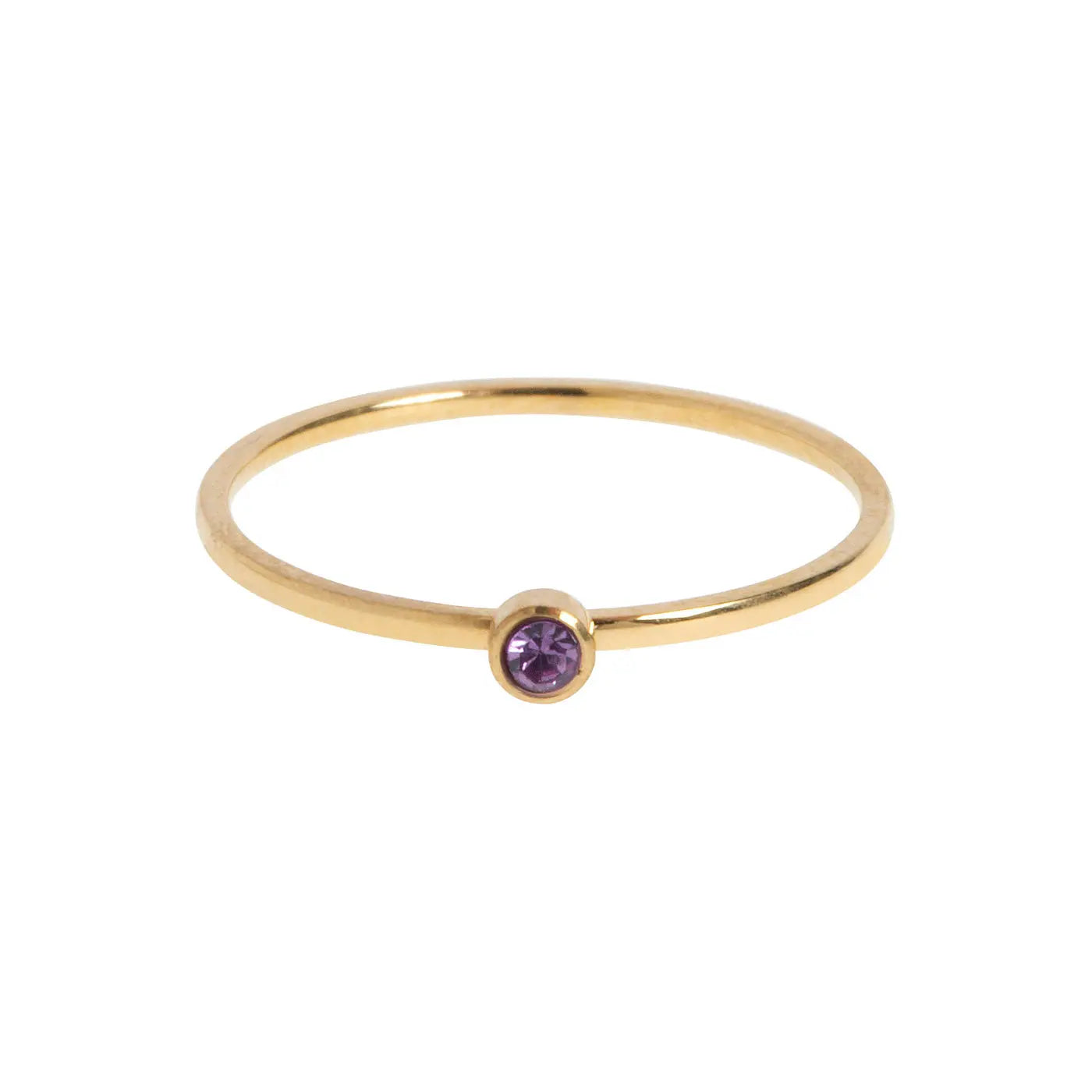 Anello in cristallo Chakra in acciaio inossidabile