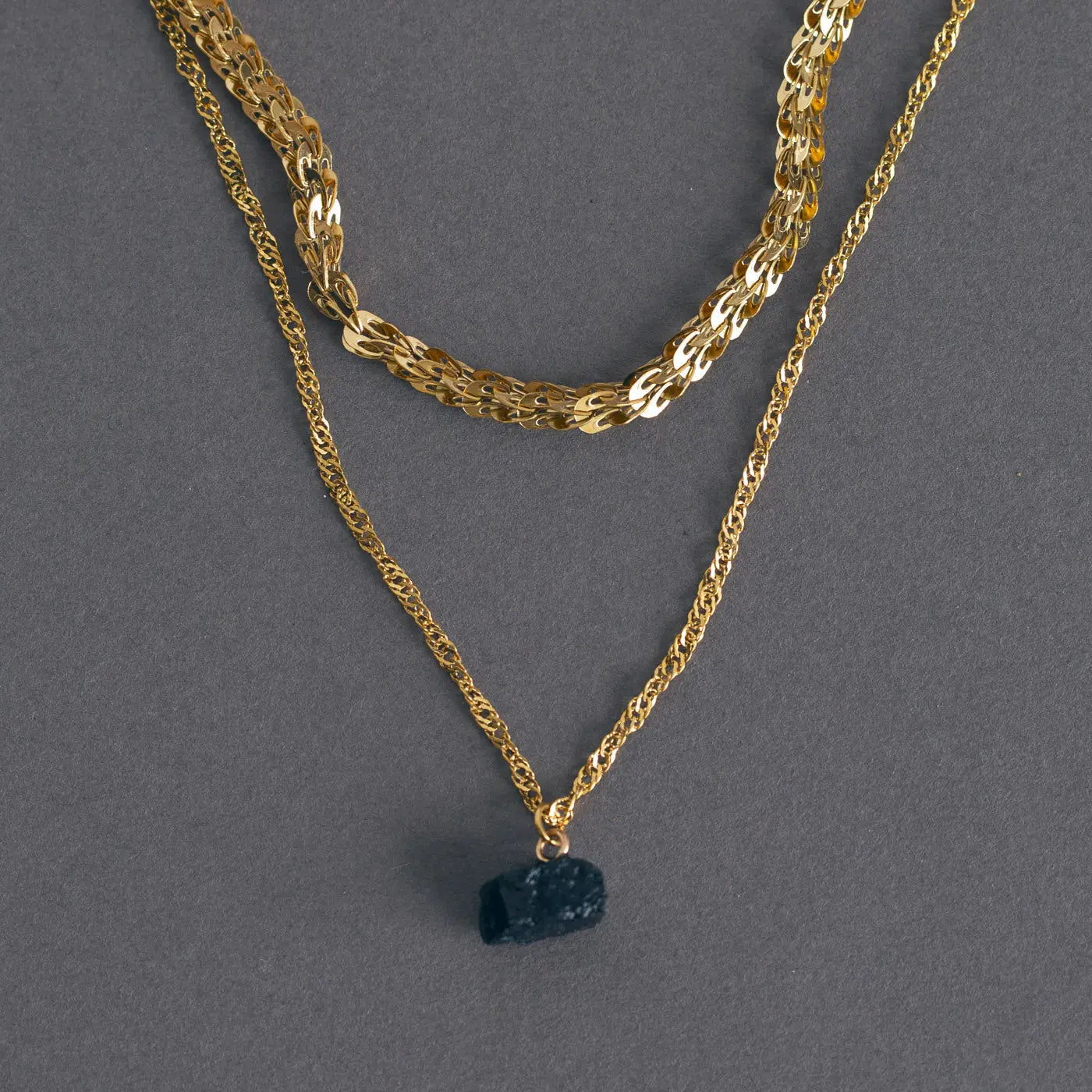 Isotta - Collana in Agata Nera
