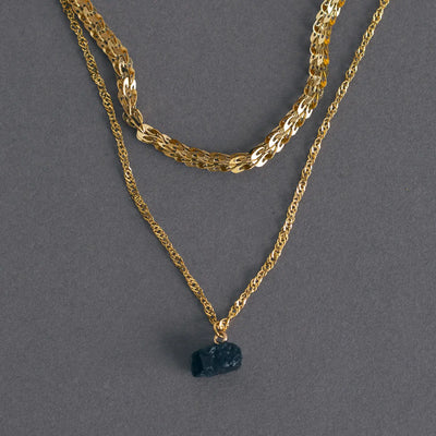 Isotta - Collana in Agata Nera