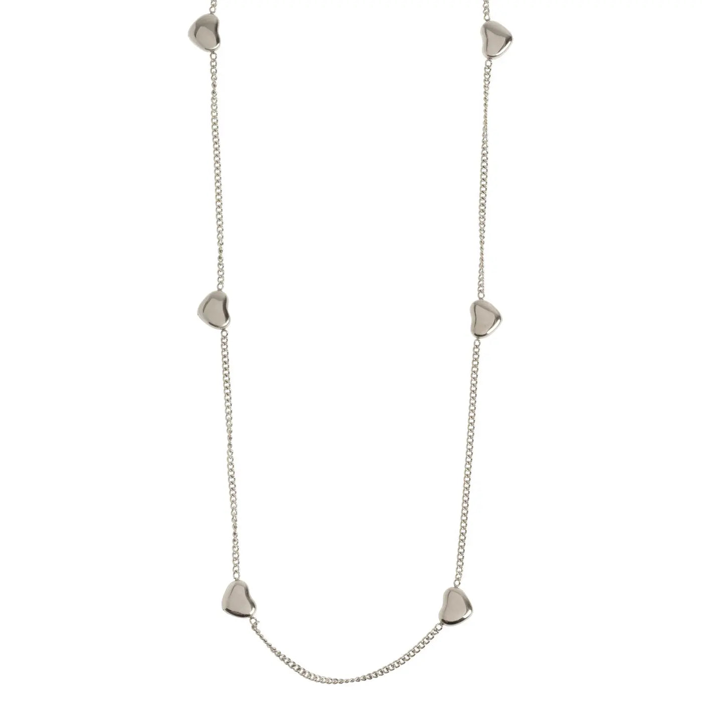 Lilou - Multi Heart Link Necklace Stainless Steel