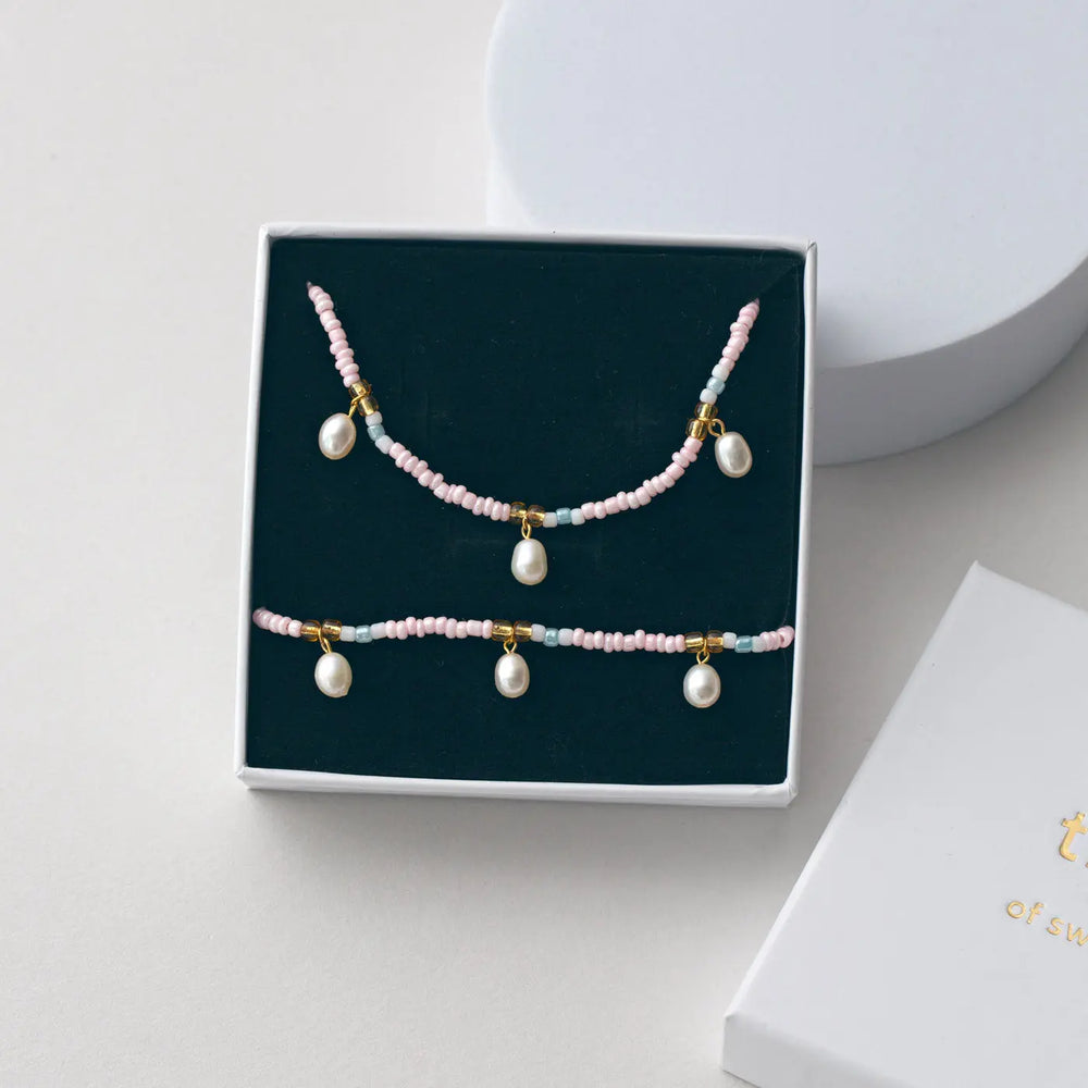 Fanny - Pearl and Bead Colorful Set  | Timi of Sweden