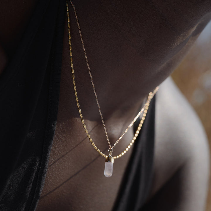 Braven - Collana con catena di perline in acciaio inossidabile