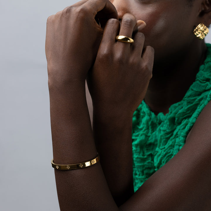 Andie - Dome Chunky Anello in Acciaio Inossidabile