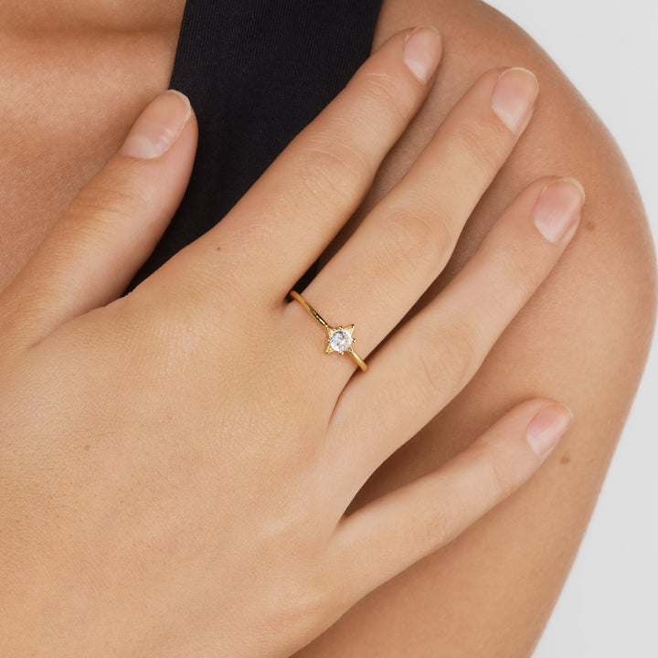 Indy - Star Crystal Ring Adjustable