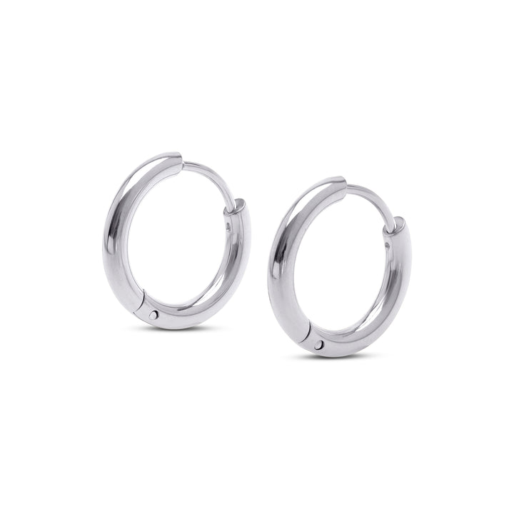 Hollie - Orecchini a cerchio 13mm Acciaio inossidabile