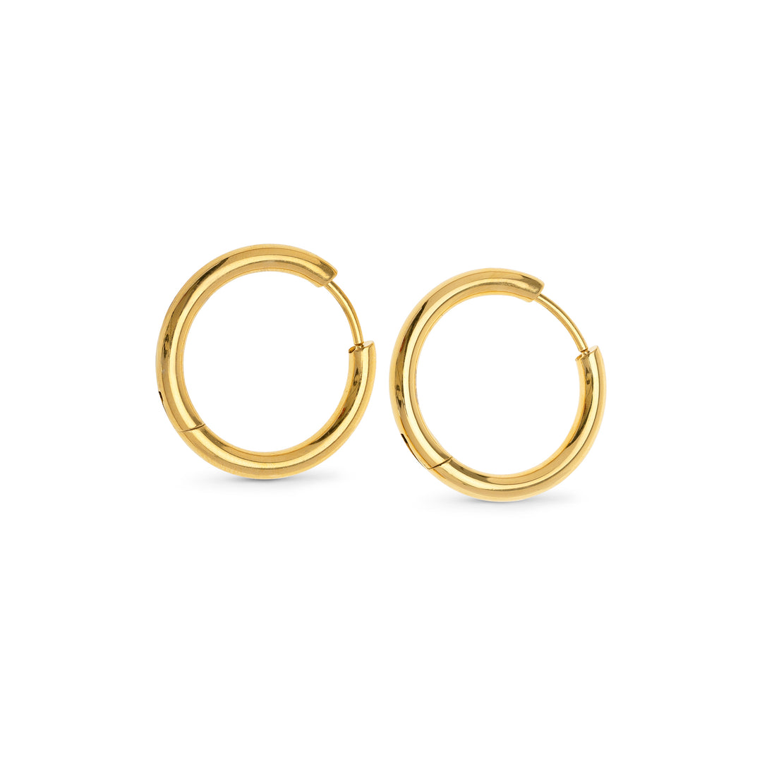 Hollie - Orecchini a cerchio 13mm Acciaio inossidabile