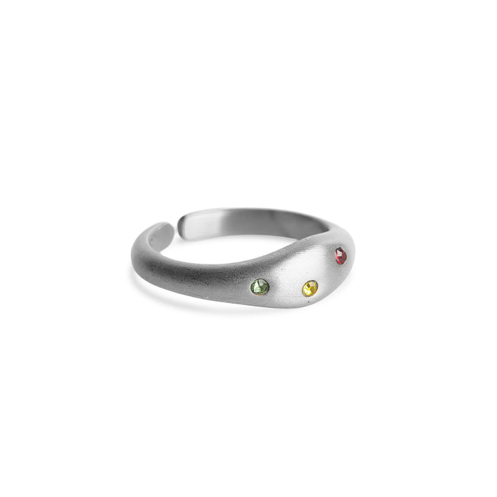 Eline - Crystal Ring Stainless Steel