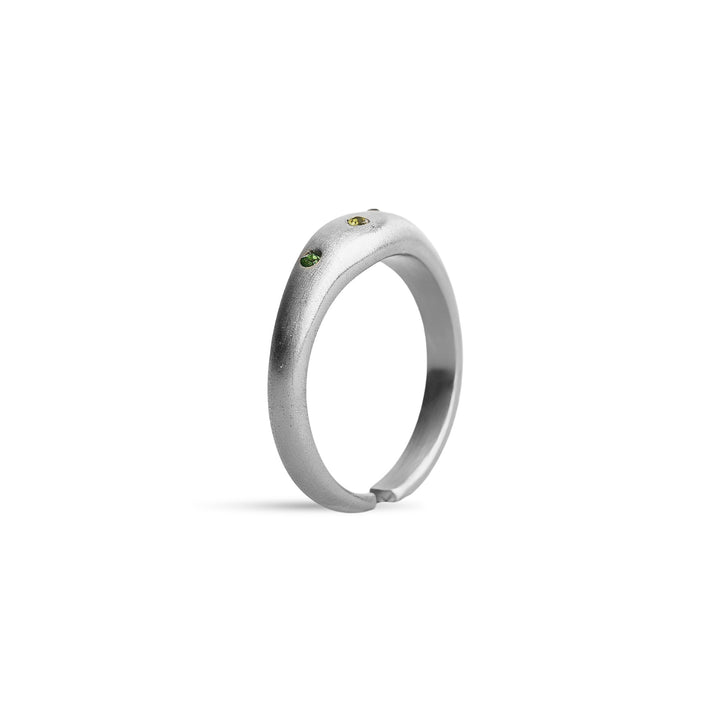 Eline - Crystal Ring Stainless Steel