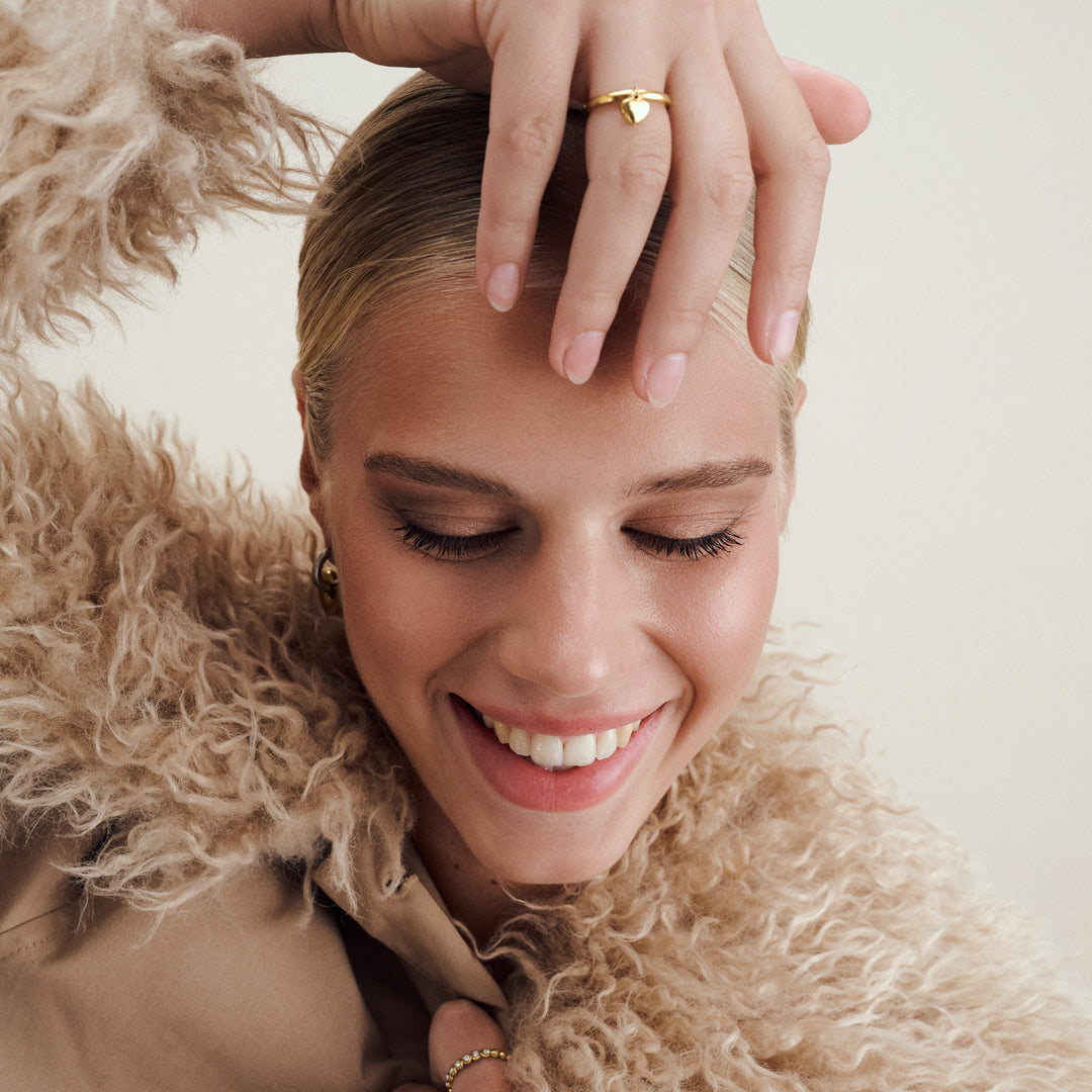 Iselin - Anello a Cuore in Acciaio Inossidabile