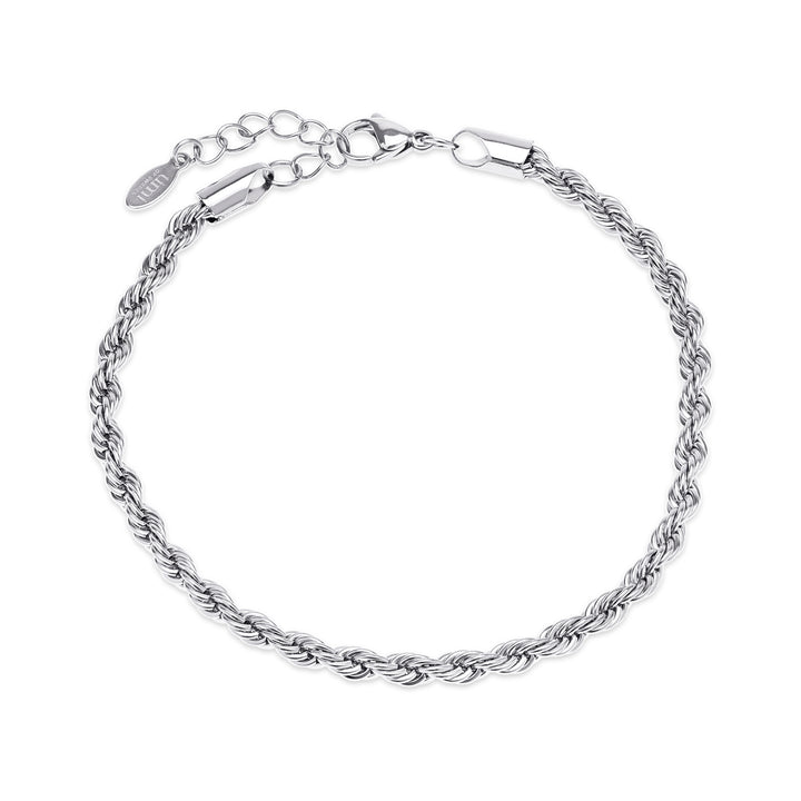 Gustav - Bracciale a catena a corda in acciaio inossidabile