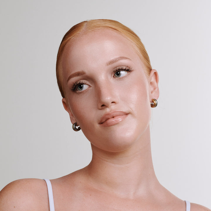 Vendela - Orecchini a perno doppi in acciaio inossidabile