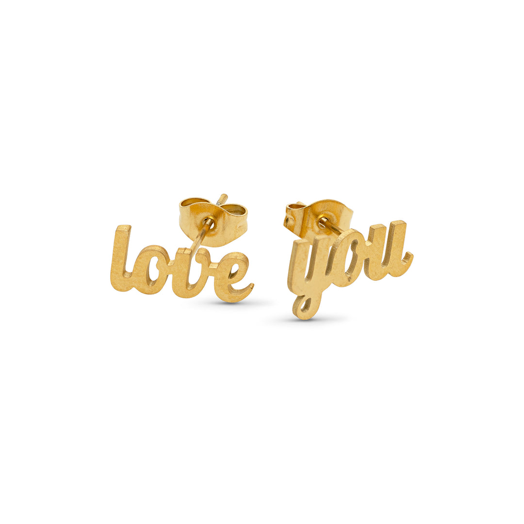 Ina - Love You Stud Earrings Stainless Steel