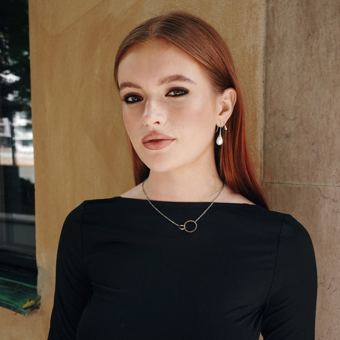 Ottilia - Orecchini a goccia in acciaio inossidabile