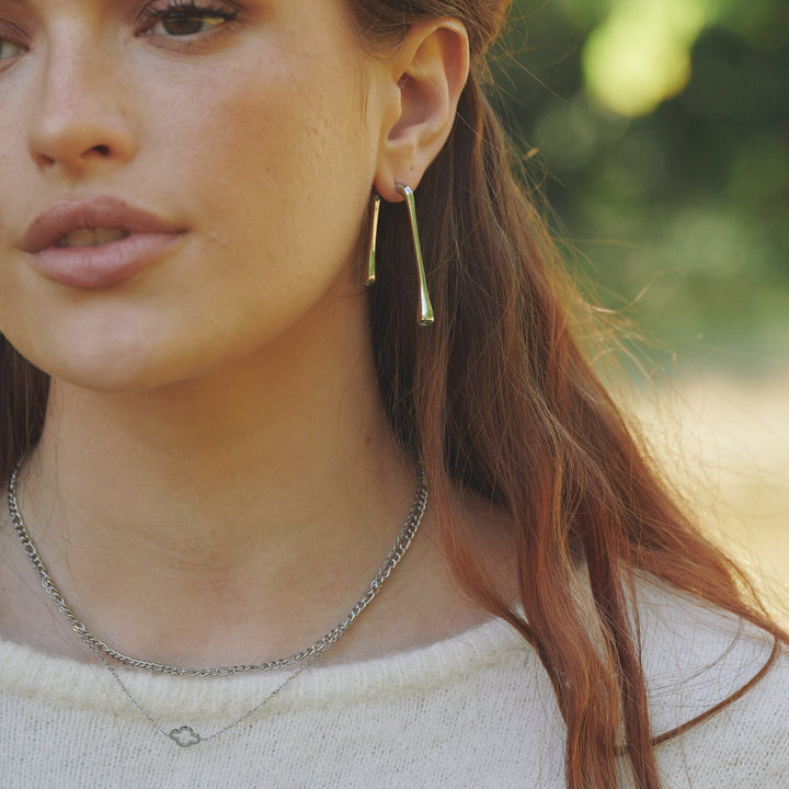 Corinne - Drop Bar Earrings Stainless Steel