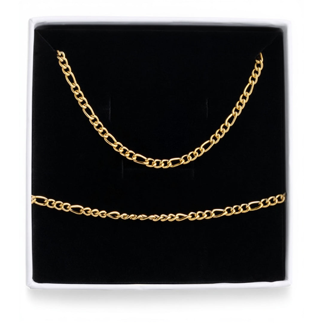 Hedda Necklace & Bracelet Set Stainless Steel