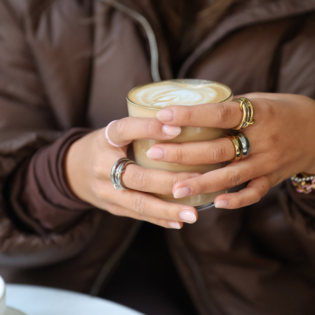 Irene - Anello Impilato Elegante in Acciaio Inossidabile