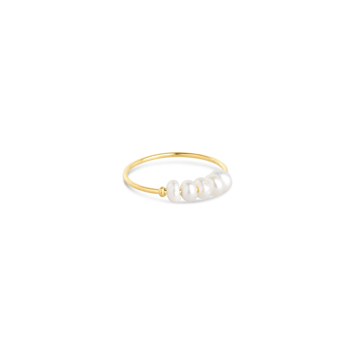 Loanna - Delicate Pearl Ring Stainless Steel