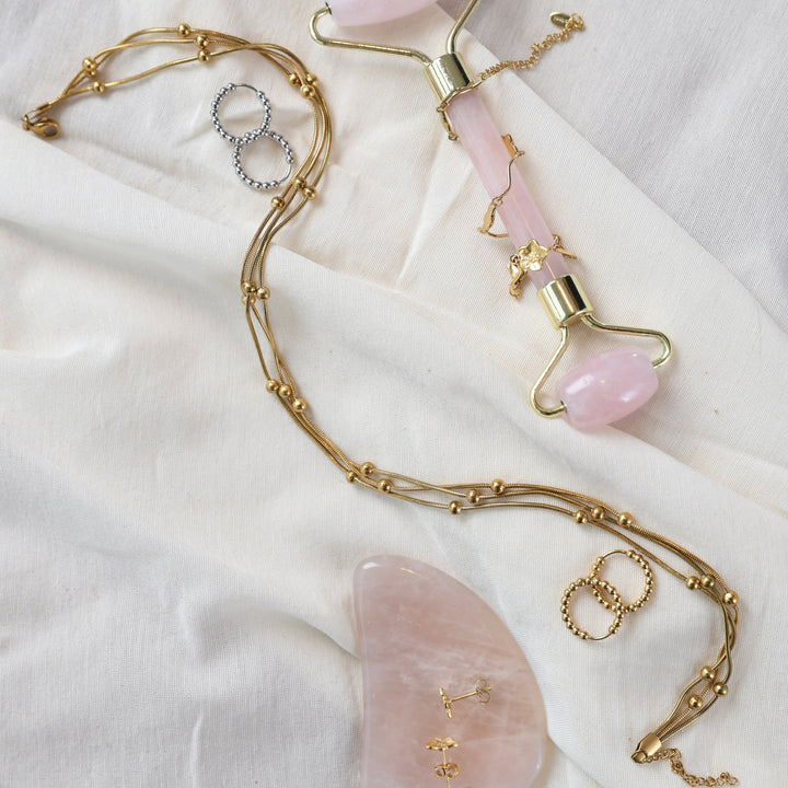 Hildur - Bubble Hoop Earrings Stainless Steel