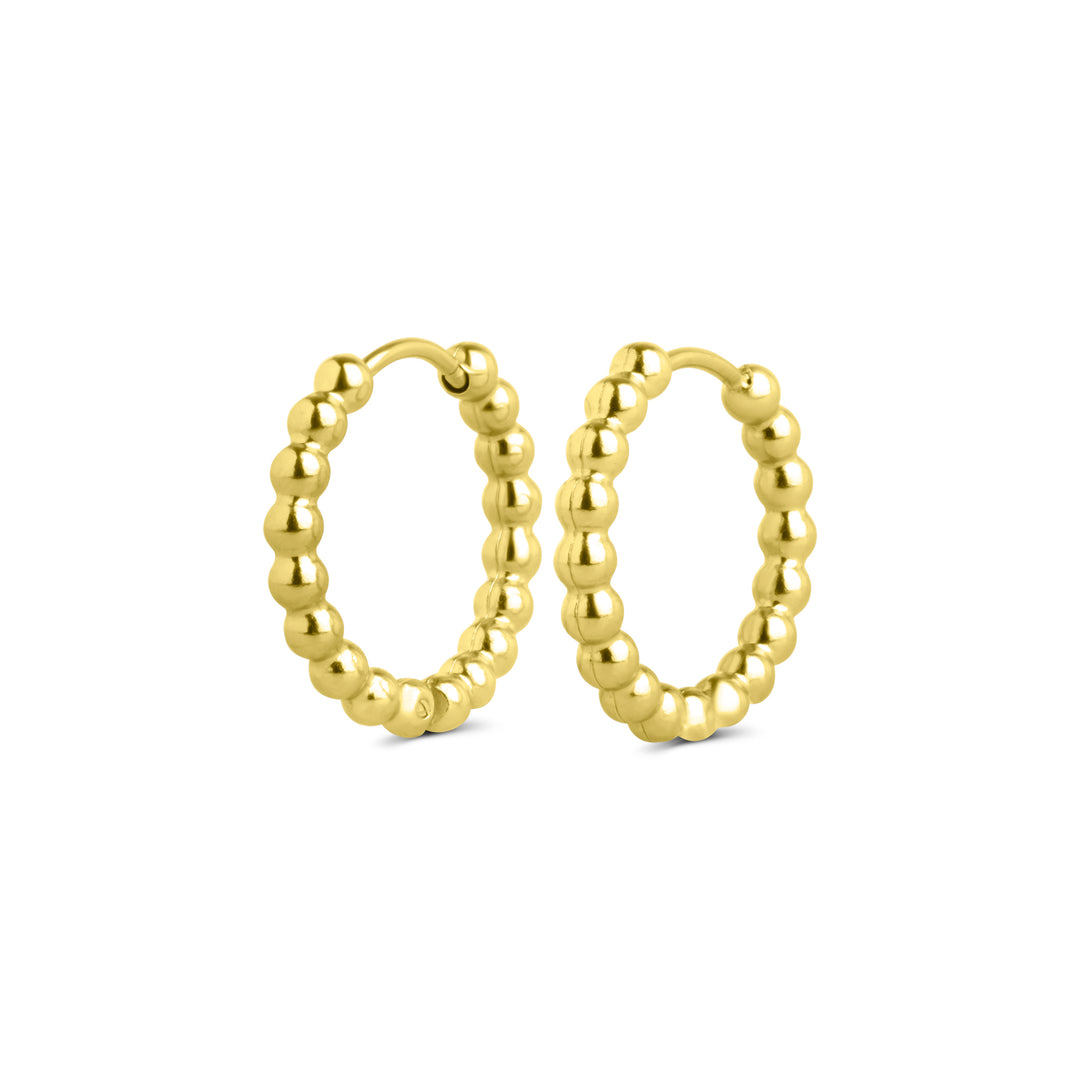 Hildur - Bubble Hoop Earrings Stainless Steel