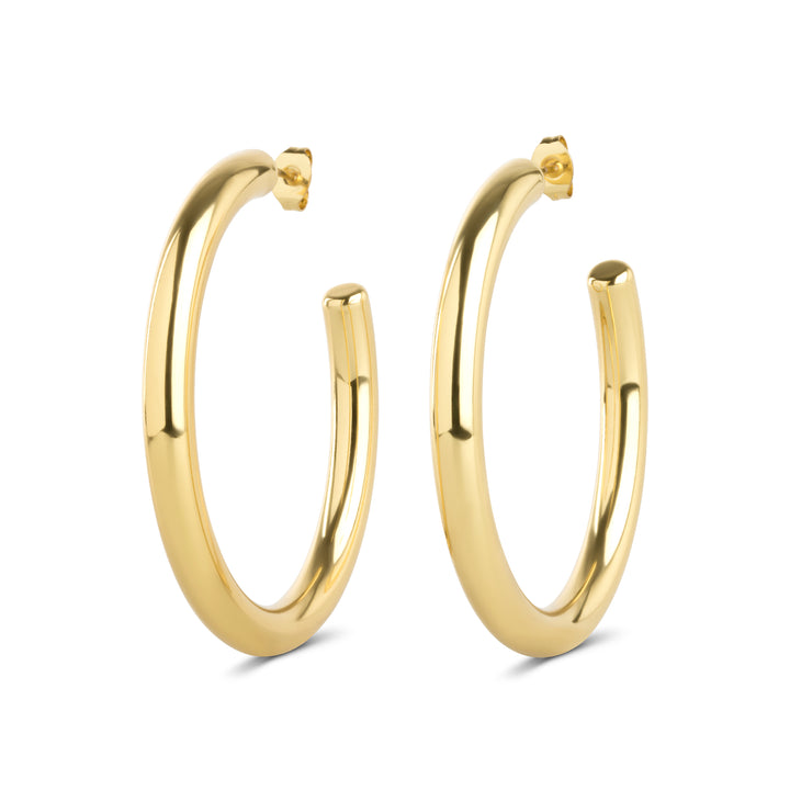 Stine - Orecchini a cerchio in acciaio inossidabile