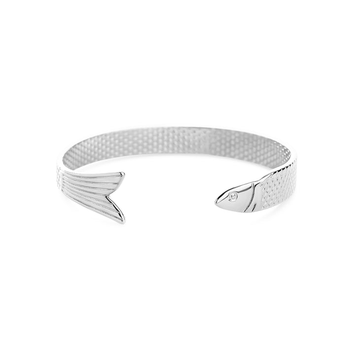 Erle - Bracciale rigido per pesce in acciaio inox